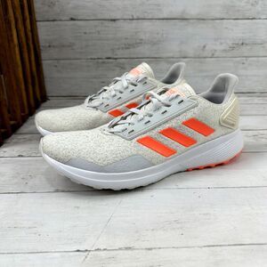 Adidas Duramo 9‎ Cloudfoam Womens Size 10 Running Shoes EG8671 Light Gray Coral
